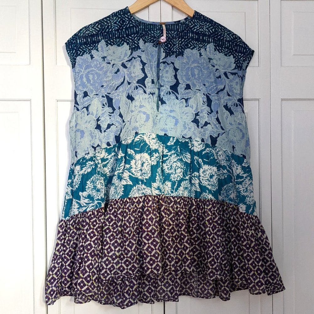 Free People Gotta Have You Tunic in Blue Combo, Size S